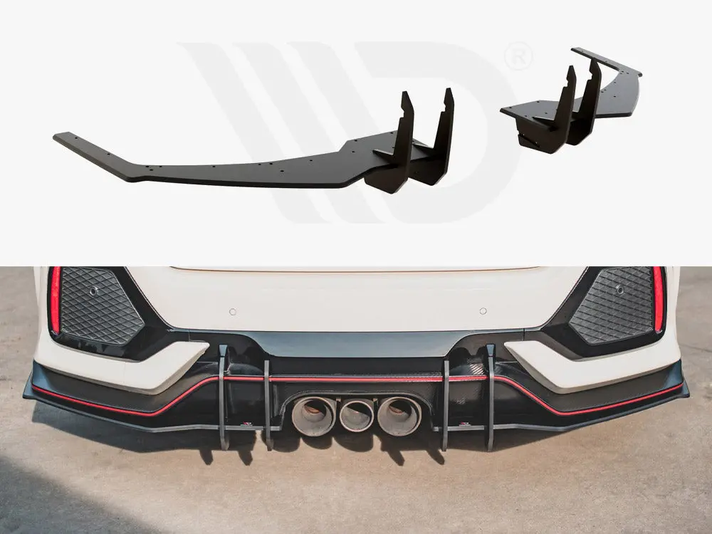 Maxton Design Street Pro Rear Diffuser V.2 Honda Civic X Type R 1