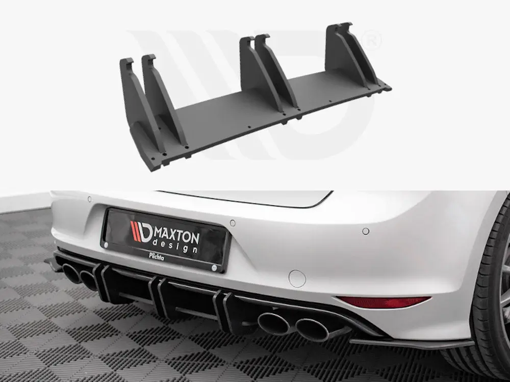 Maxton Design Street Pro Rear Diffuser Vw Golf R Mk7 (2013-2016) 1