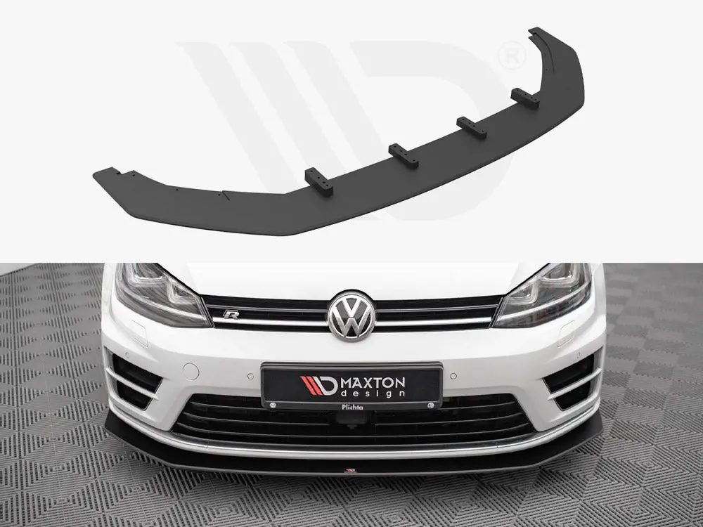 Maxton Design Street Pro Front Splitter V.2 Vw Golf R Mk7 1