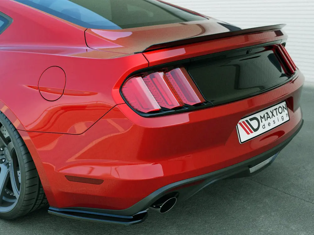 Maxton Design Rear Side Splitters Ford Mustang Mk6 (2014-17) 1