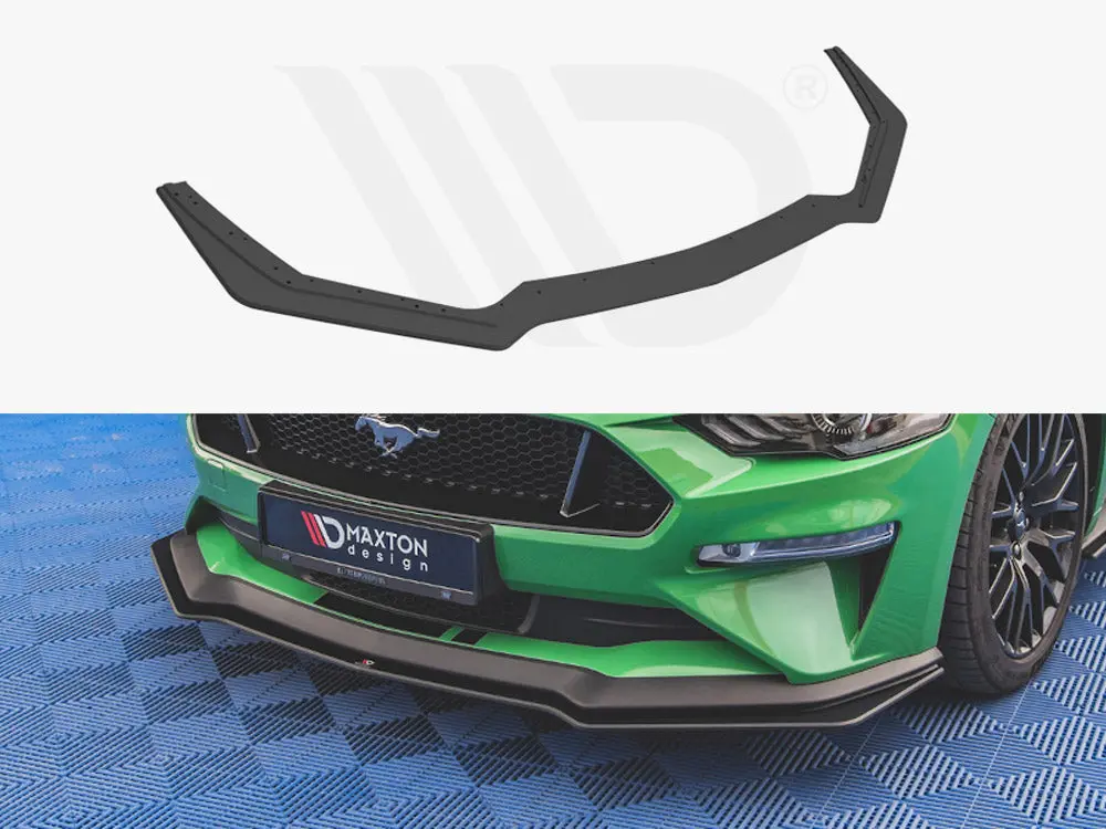 Maxton Design Street Pro Front Splitter V.1 Ford Mustang Gt Mk6 Facelift 1
