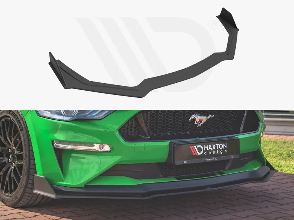 Maxton Design Street Pro Front Splitter V.2 Ford Mustang Gt Mk6 Facelift (2017-) 1