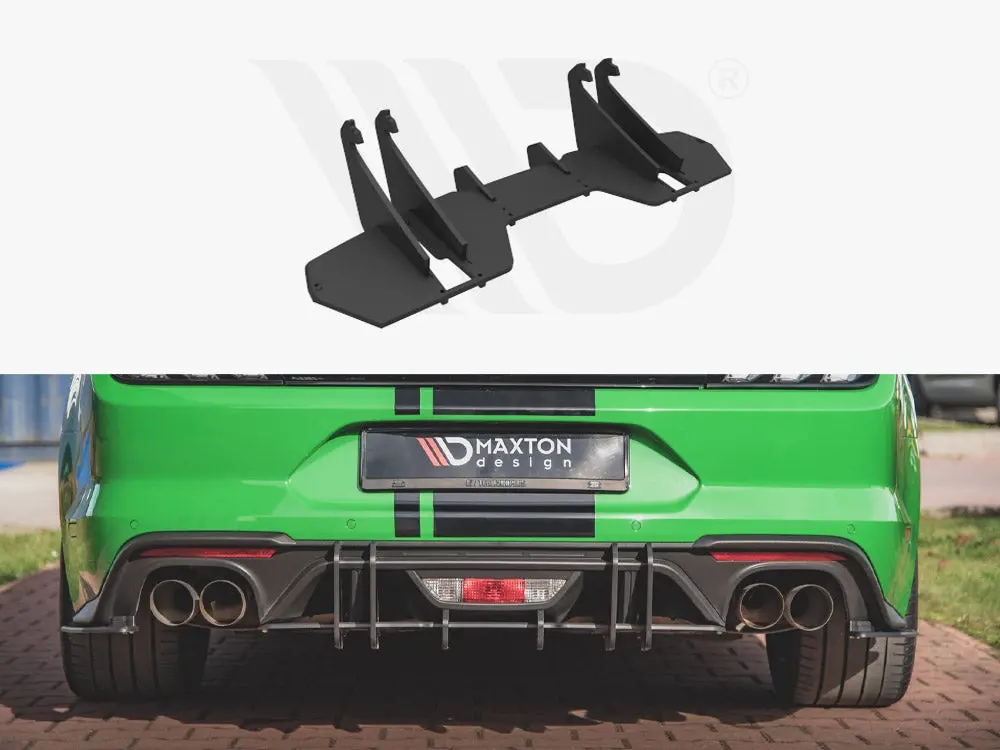 Maxton Design Street Pro Rear Diffuser Ford Mustang Gt Mk6 Facelift 1