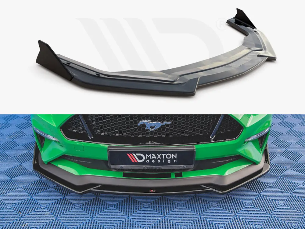 Front Splitter V.1 + Flaps Ford Mustang Gt Mk6 Facelift 1
