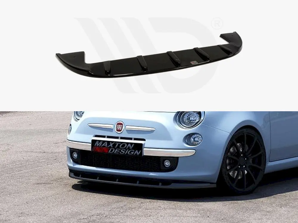 Maxton Design Front Splitter V.1 Fiat 500 Pre-Facelift (2007-2014) 1