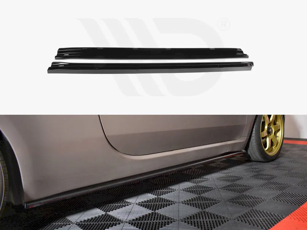 Maxton Design Side Skirts Splitters Fiat 500 Pre-Facelift (2007-2014) 1