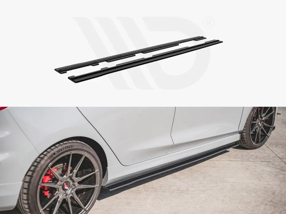 Maxton Design Racing Durability Side Skirts Diffusers Ford Fiesta Mk8 St / St-Line (2017-) 1