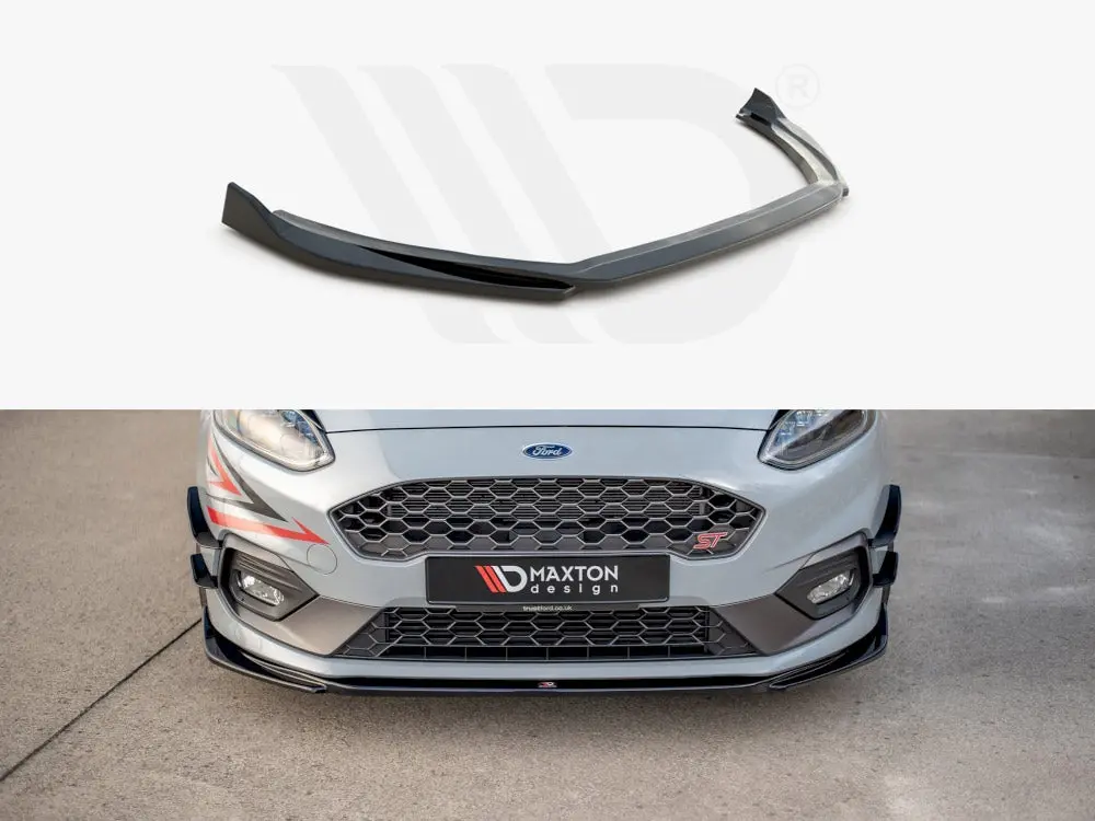 Maxton Design Front Splitter V.4 Ford Fiesta Mk8 St / St-Line (2017-) 1