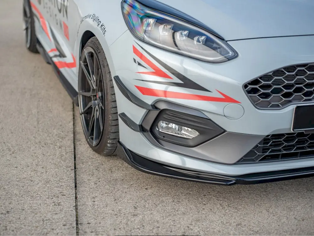 Maxton Design Front Splitter V.4 Ford Fiesta Mk8 St / St-Line (2017-) 2