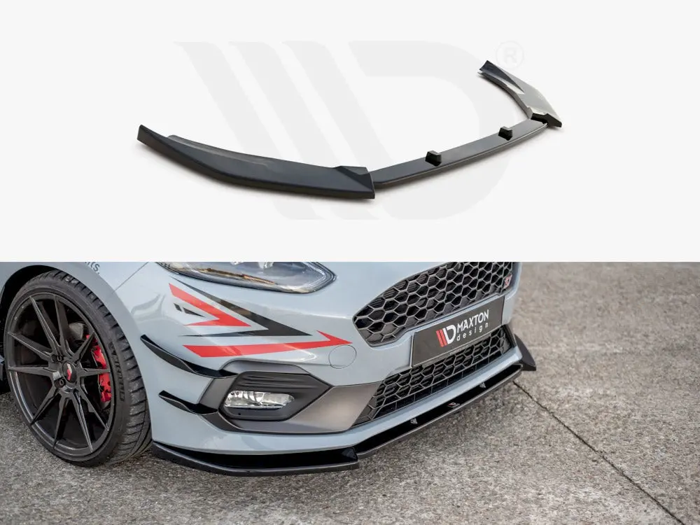 Maxton Design Front Splitter V.7 Ford Fiesta Mk8 St / St-Line (2017-) 1