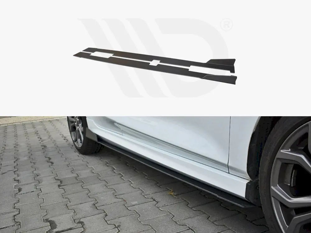 Maxton Design Racing Side Skirts Diffusers V.1 Ford Fiesta Mk8 St / St-Line 1