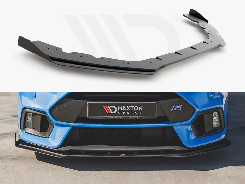Maxton Design Racing Durability Front Splitter (+Flaps) Ford Focus Rs Mk3 (2015-2018) 1