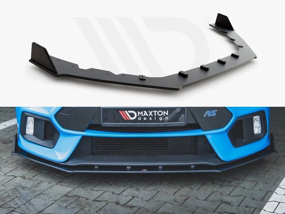 Maxton Design Racing Durability Front Splitter V2 Ford Focus Rs Mk3 (2015-2018) 1