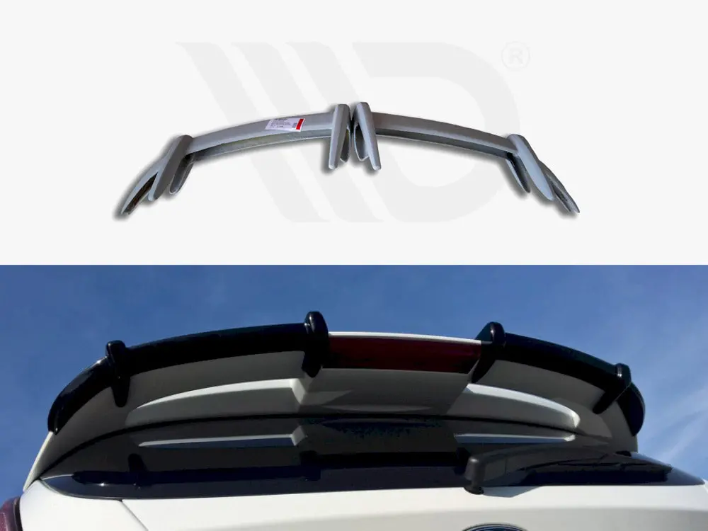 Maxton Design Roof Spoiler Extension Ford Fiesta Mk7 St / Zetec S Facelift Primer Painted 1