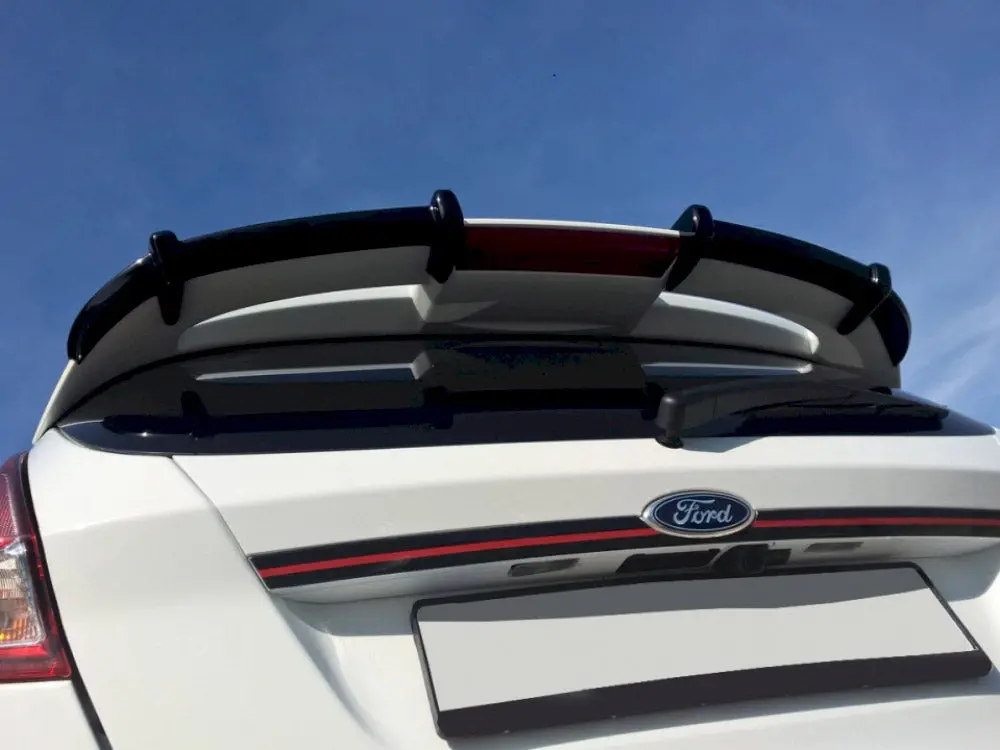Maxton Design Roof Spoiler Extension Ford Fiesta Mk7 St / Zetec S Facelift Primer Painted 2