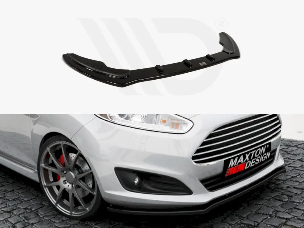 Maxton Design Front Splitter Fiesta Mk7 Standard Facelift 2013-2017 1