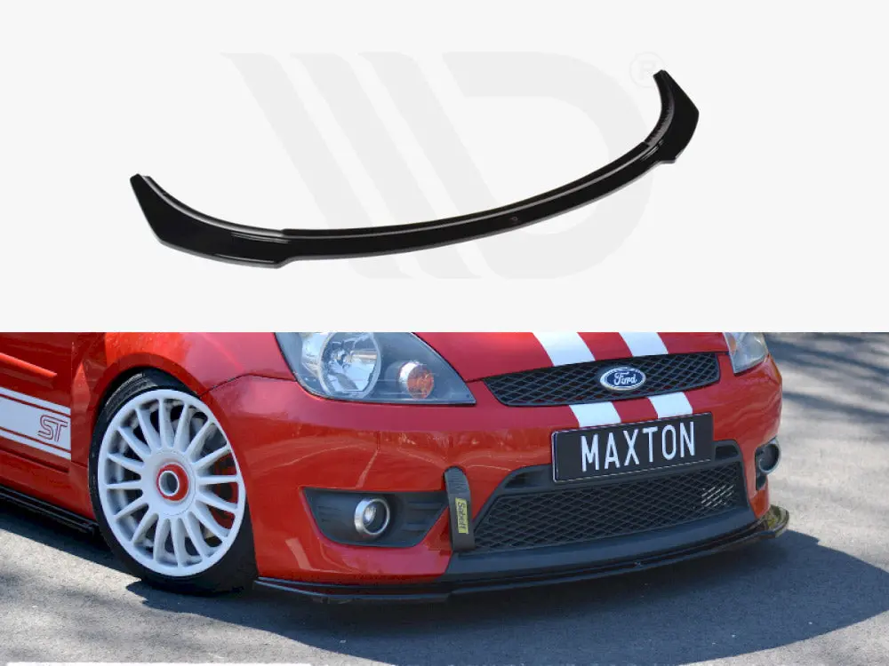 Maxton Design Front Splitter V.2 Ford Fiesta Mk 6 St / Zetec S (2004-2007) 1