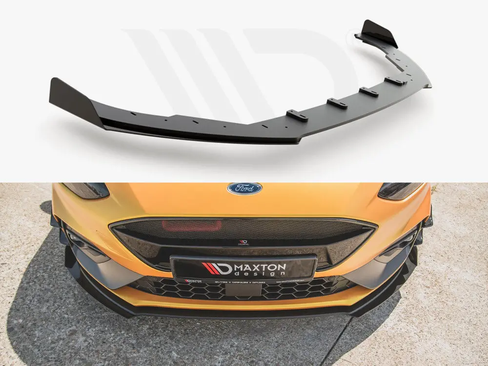 Maxton Design Street Pro Front Splitter + Flaps Ford Focus St / St-Line Mk4 1