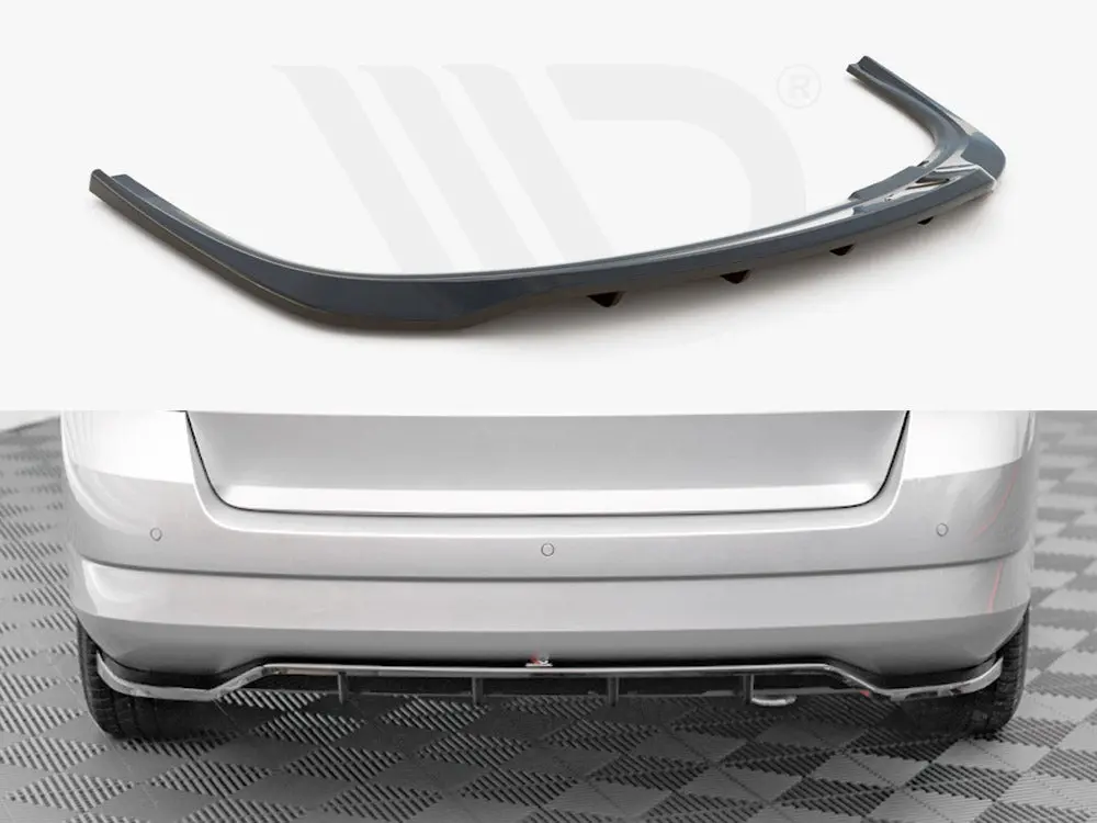 Central Rear Splitter (Vertical Bars) Skoda Fabia Estate Mk3 1