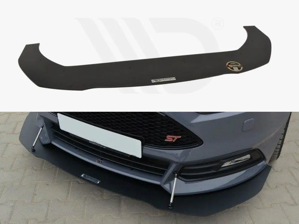 Maxton Design Front Racing Splitter Ford Focus St Mk3 Facelift 1