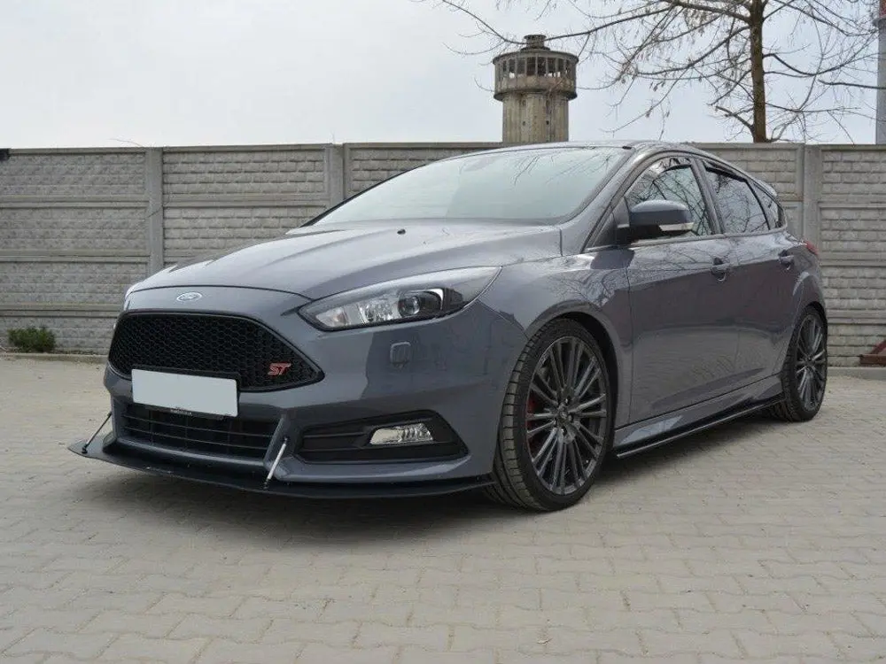 Maxton Design Front Racing Splitter Ford Focus St Mk3 Facelift 2