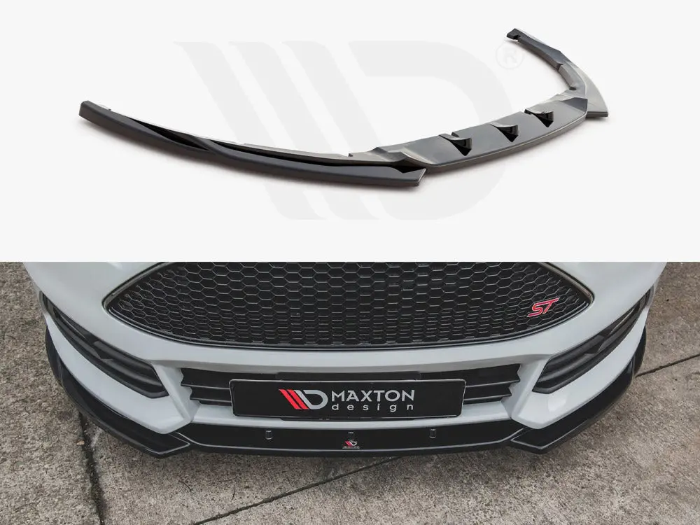 Maxton Design Front Splitter V5 Ford Focus St Mk3 Facelift (2015-2018) 1