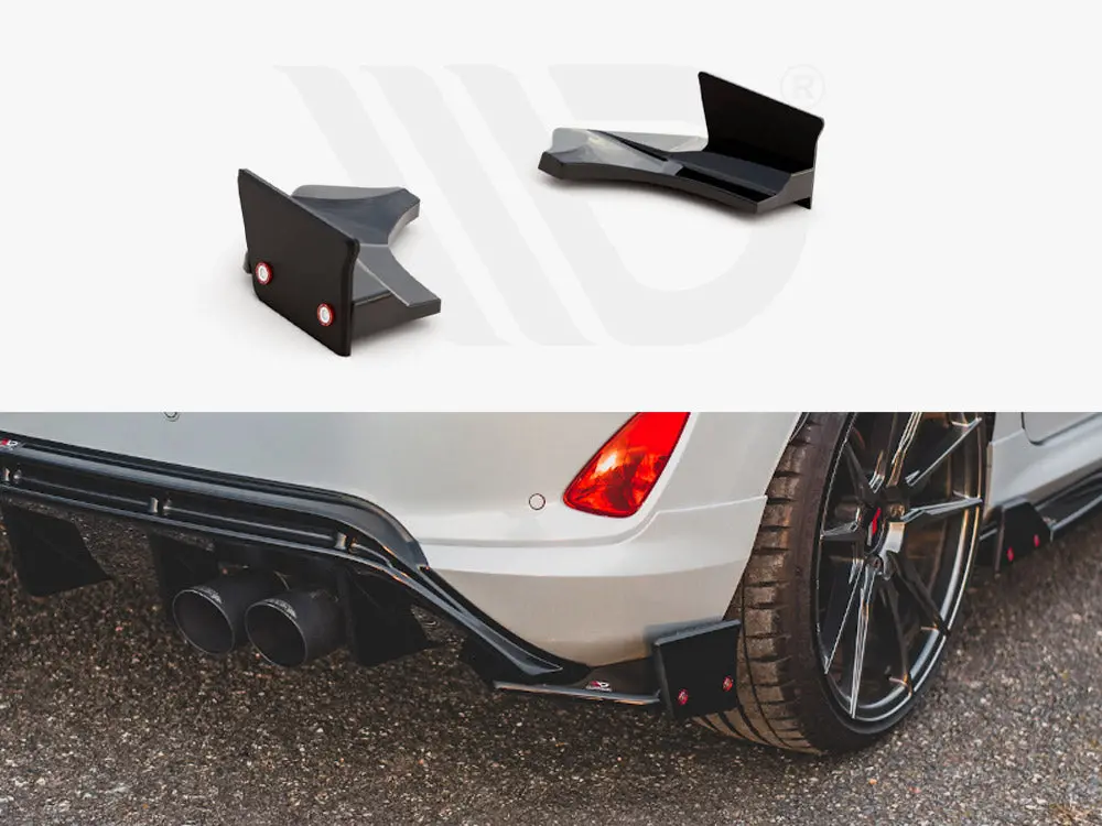 Maxton Design Rear Side Splitters V.4 + Flaps Ford Fiesta St Mk8 1