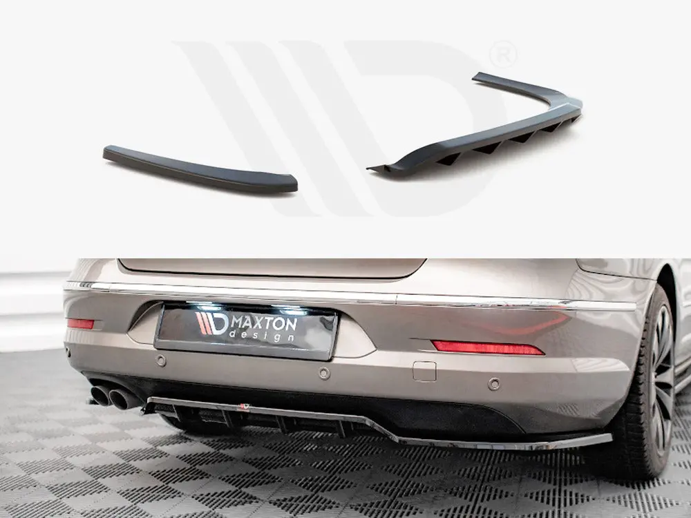 Central Rear Splitter (Vertical Bars) Vw Passat Cc (2008-2012) 1