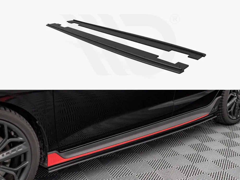 Maxton Design Street Pro Side Skirts Diffusers Hyundai I20 N Mk3 1