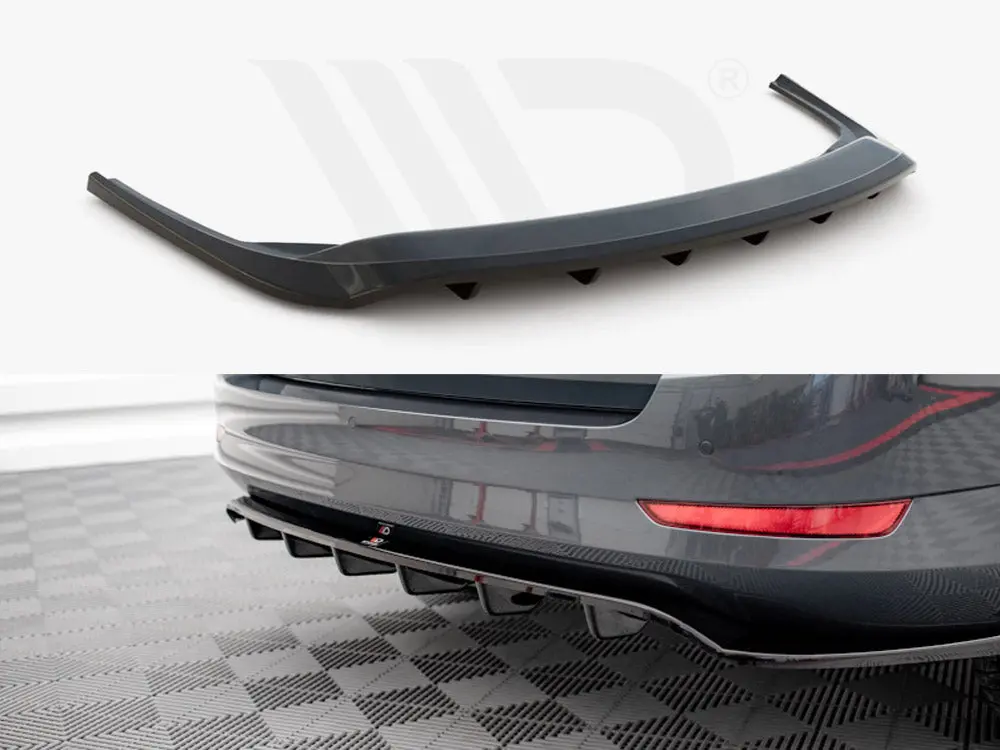 Central Rear Splitter (Vertical Bars) Skoda Fabia Estate Mk3 Facelift 1