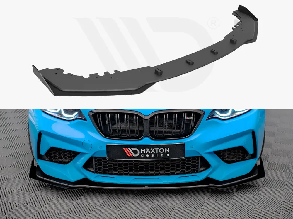 Maxton Design Street Pro Front Splitter V.1 + Flaps Bmw M2 Competition F87 1