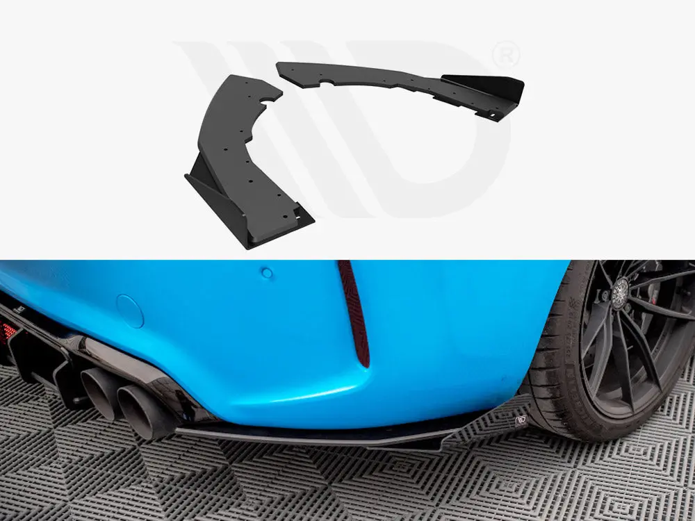 Maxton Design Street Pro Rear Side Splitters (+Flaps) Bmw M2 F87 (2016-2020) 1