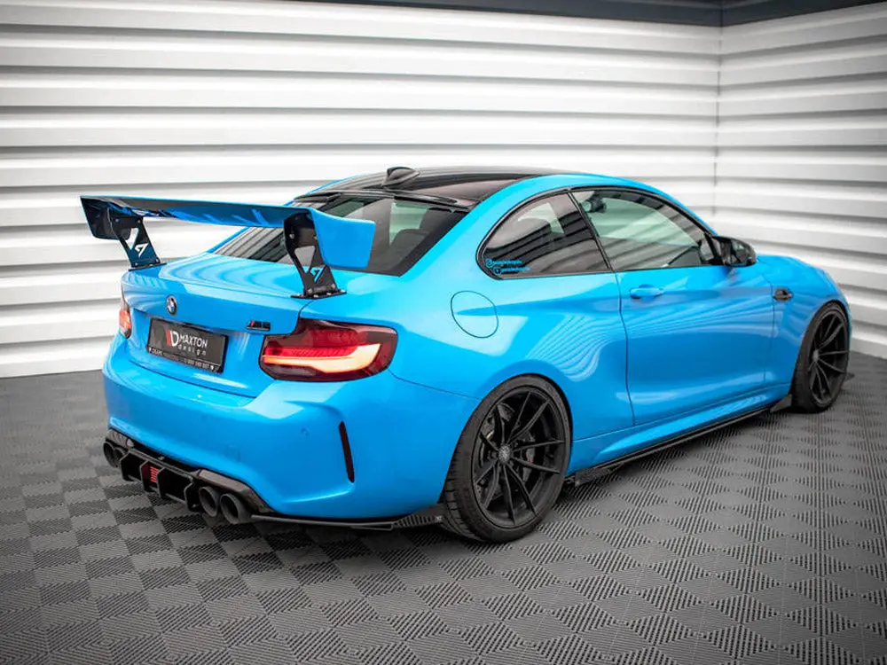 Maxton Design Street Pro Rear Side Splitters (+Flaps) Bmw M2 F87 (2016-2020) 2