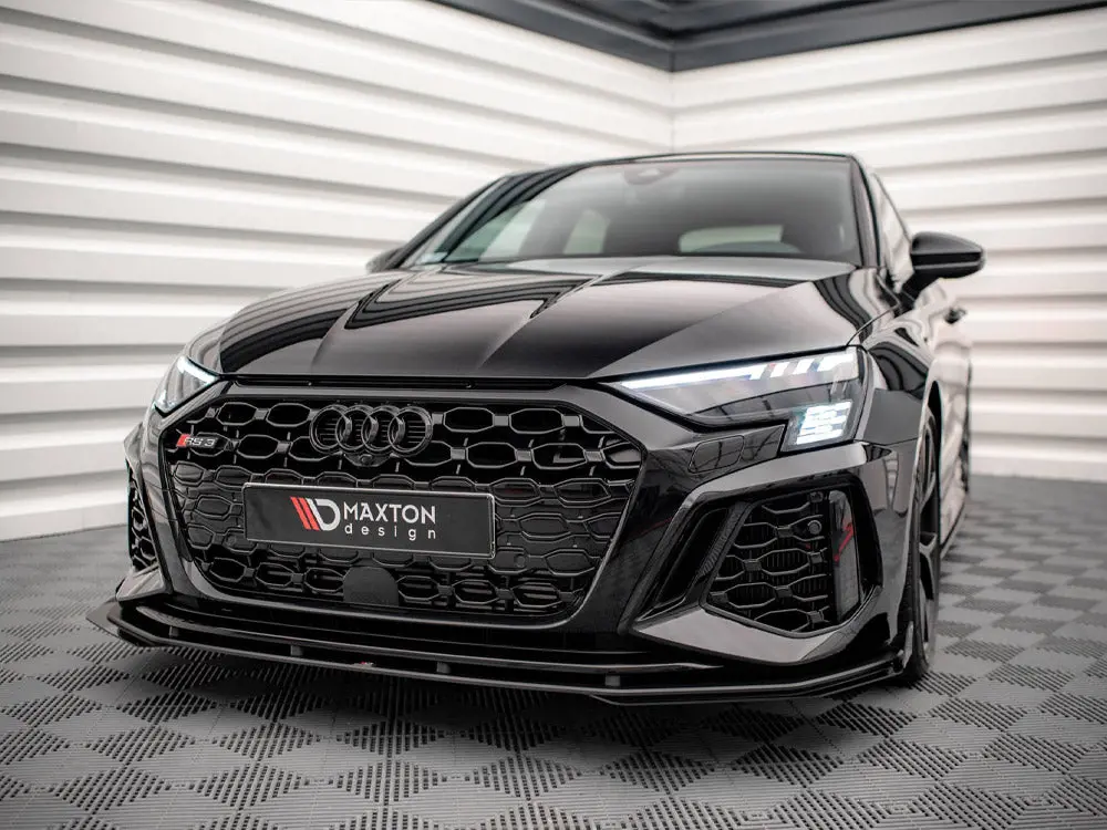 Maxton Design Street Pro Front Splitter V.1 + Flaps Audi Rs3 8Y 2