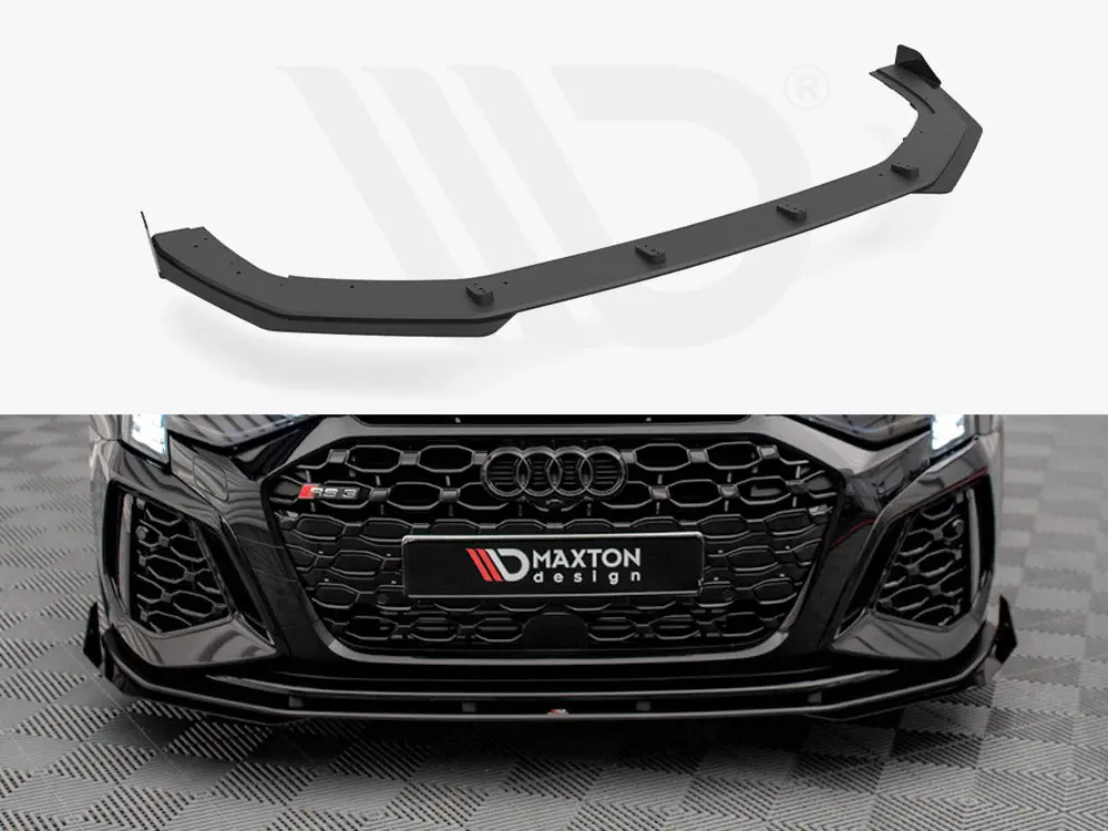 Maxton Design Street Pro Front Splitter V.1 + Flaps Audi Rs3 8Y 1