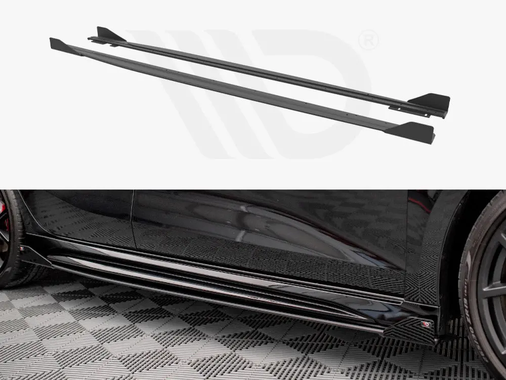 Maxton Design Street Pro Side Skirts Diffusers + Flaps Audi Rs3 Sportback 8Y 1