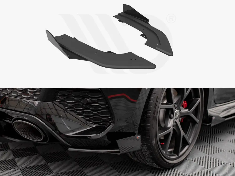 Maxton Design Street Pro Rear Side Splitters + Flaps Audi Rs3 Sportback 8Y 1