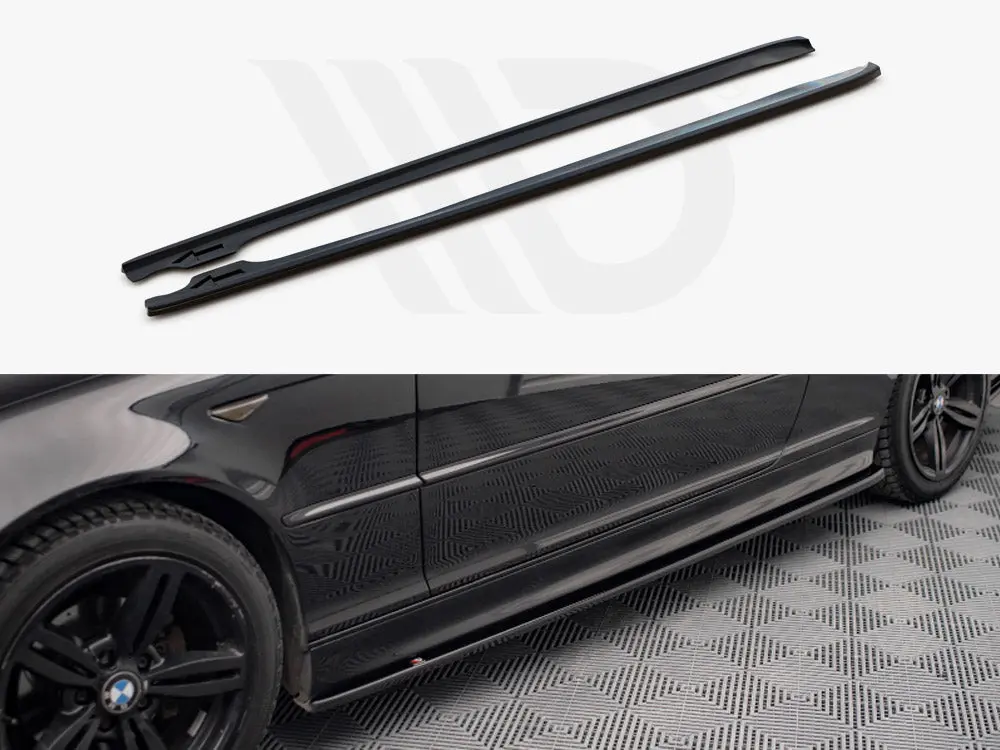 Side Skirts Diffusers V.2 Bmw 3 Coupe M-Pack E46 (1999-2005) 1