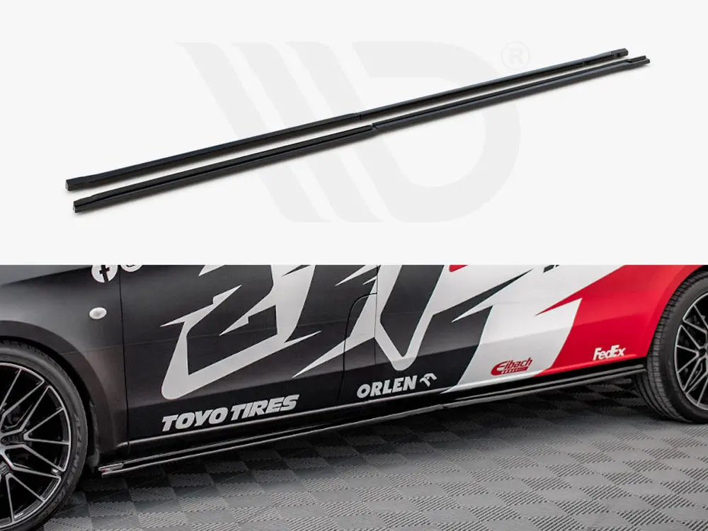 Maxton Design Side Skirt Diffusers Mercedes-Benz Vito Extra Long W447 Facelift / V Extra Long W447 Facelift 1