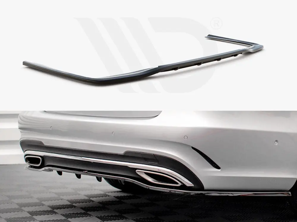 Central Rear Splitter (Vertical Bars) Mercedes E Amg-Line Sedan W212 Facelift (2012-2016) 1