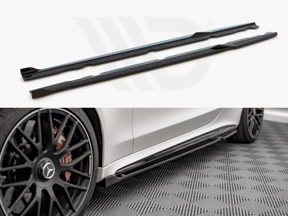 Side Skirts Diffusers V.2 Mercedes-Amg C 63Amg Coupe C205 Facelift 1