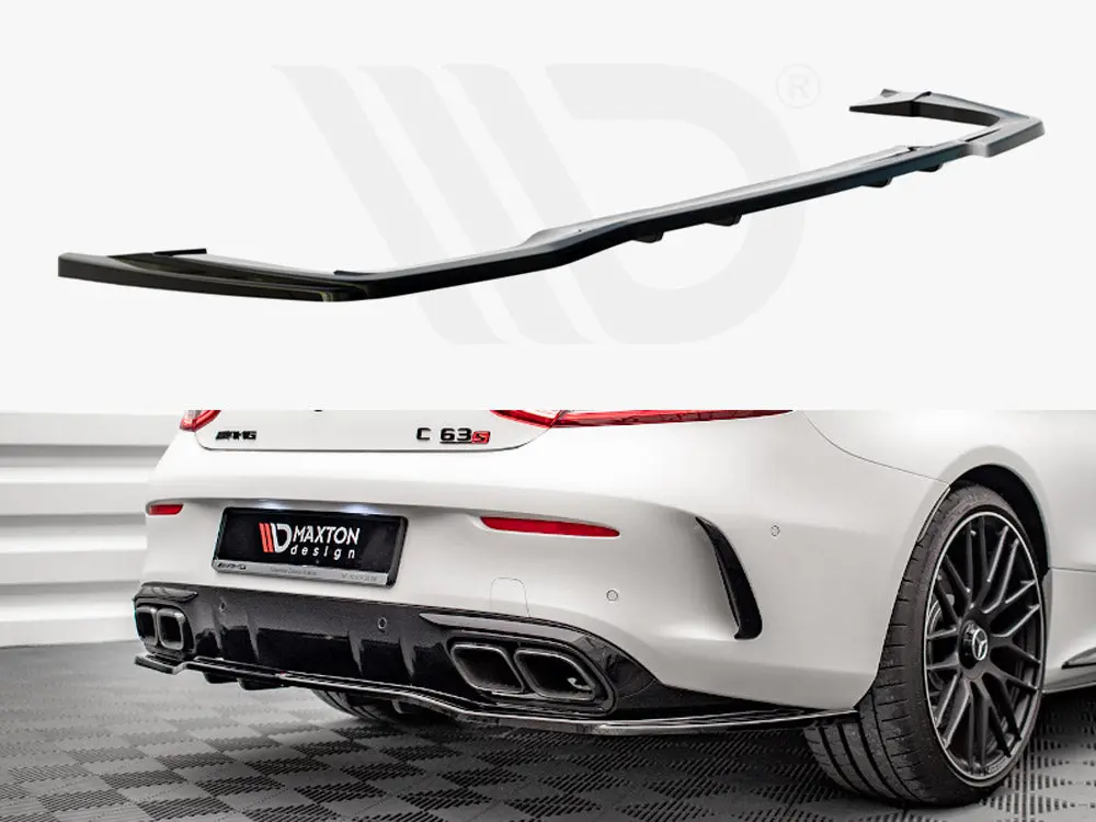 Central Rear Splitter (Vertical Bars) Mercedes-Amg C 63Amg Coupe Amg Aero Pack C205 Facelift 1