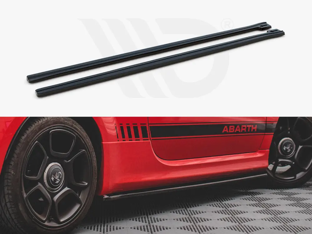 Side Skirts Diffusers Fiat 500 Abarth Mk1 Facelift (2016-Up) 1