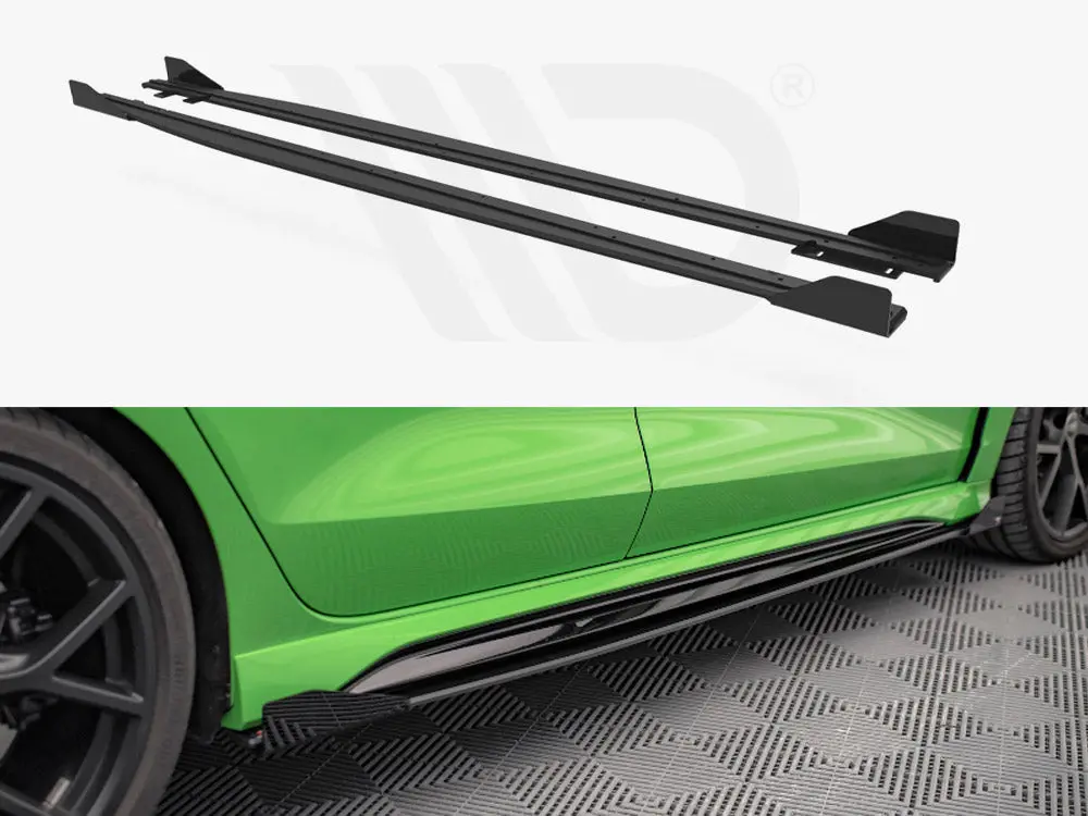 Maxton Design Street Pro Side Skirts Diffusers + Flaps Audi Rs3 Sedan 8Y 1