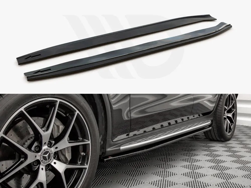 Side Skirts Diffusers V.1 Mercedes-Benz Glc Coupe Amg-Line C253 1