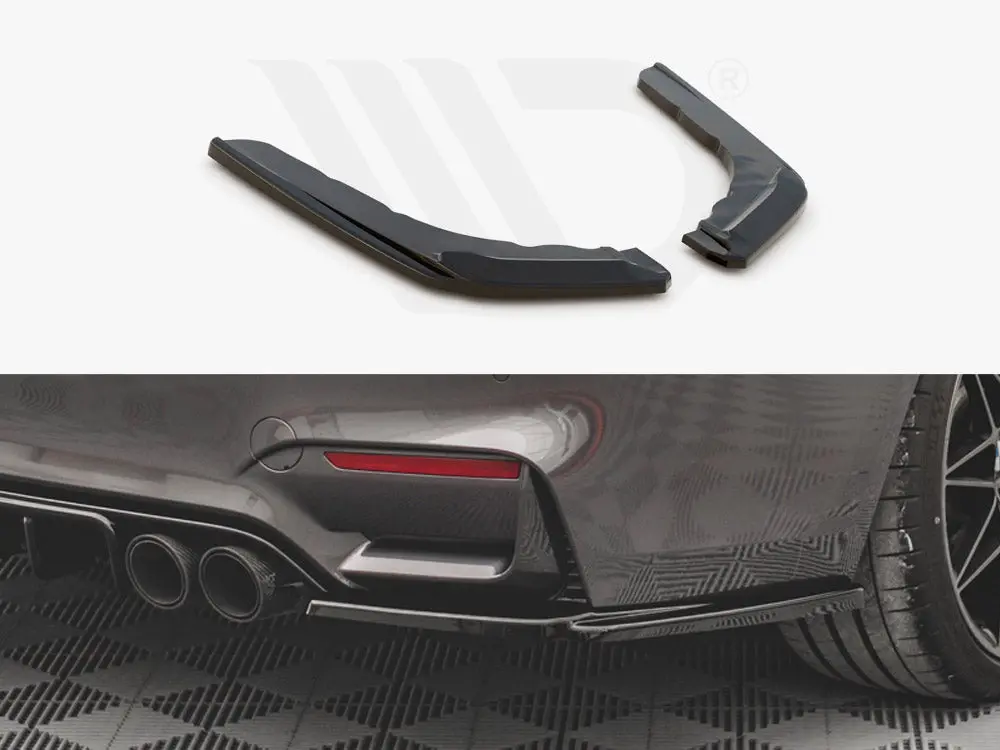 Maxton Design Rear Side Splitters V.3 Bmw M4 F82 1