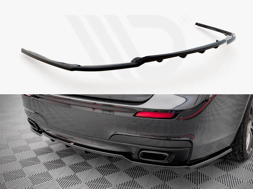 Central Rear Splitter (Vertical Bars) Bmw 7 M-Pack F01 (2008-2013) 1