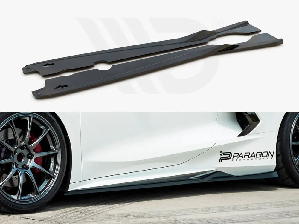 Side Skirts Diffusers Chevrolet Corvette C8 1