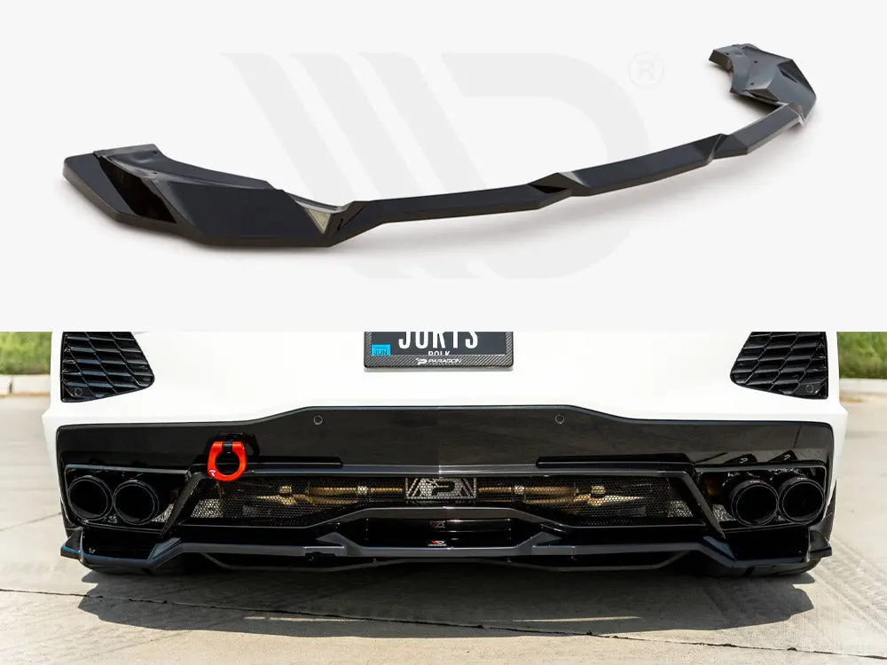 Central Rear Splitter Chevrolet Corvette C8 1