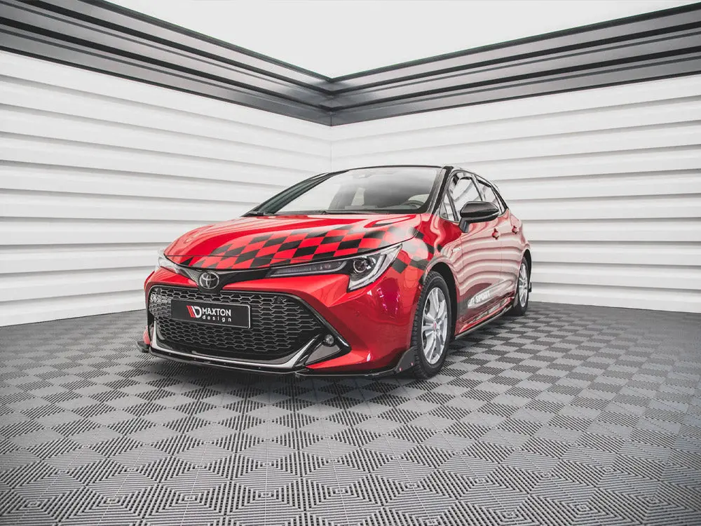 Maxton Design Front Splitter V.1 + Flaps Toyota Corolla Gr Sport Hatchback Xii 2